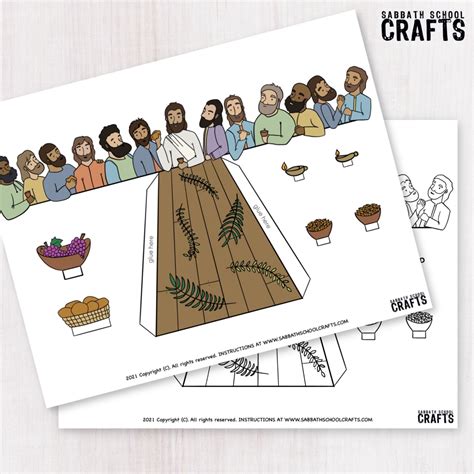 the last supper bible craft